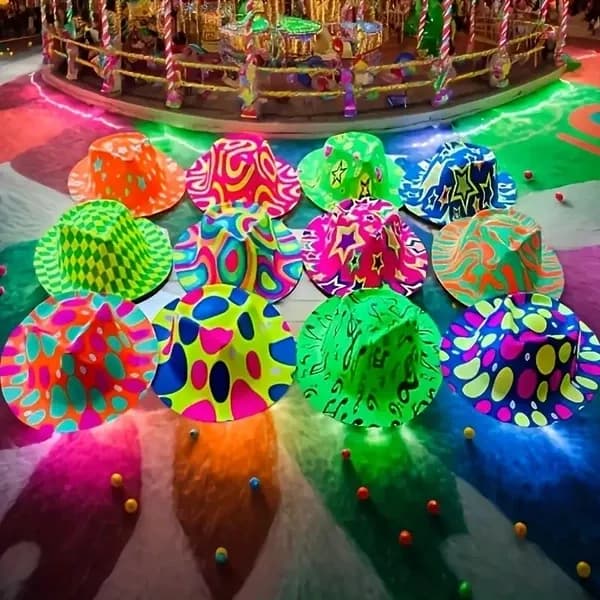 Neon feesthoeden