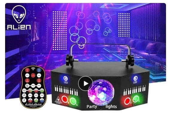 Alien disco party verlichting